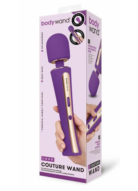 Bodywand Luxe Couture Silicone Rechargeable Massager - Purple