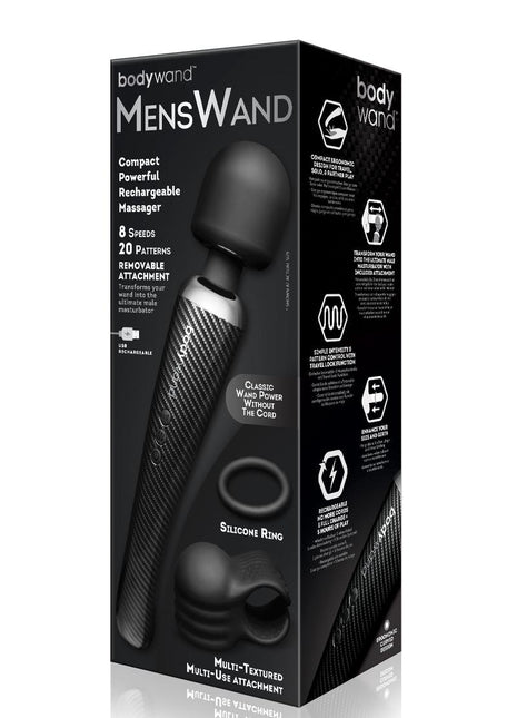 Bodywand Menswand Rechargeable Silicone Massager - Black