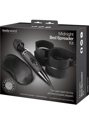 Bodywand Midnight Bed Spreader Kit Couples Collection Gift - Black - Set
