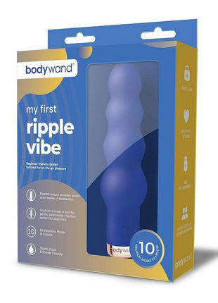 Bodywand My First Ripple Vibe Silicone Rechargeable Vibrator - Blue