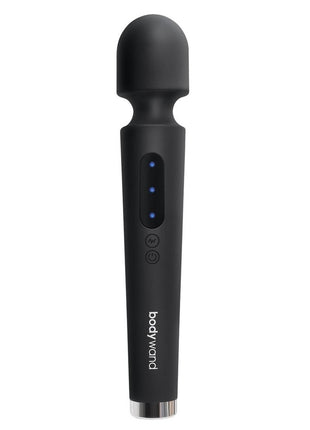 Bodywand Power Wand Rechargeable Silicone Wand Massager - Black - 12in