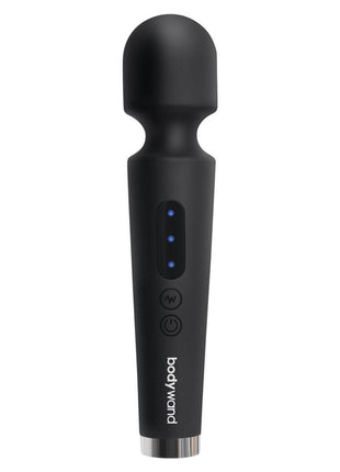 Bodywand Power Wand Rechargeable Silicone Wand Massager - Black - 8in