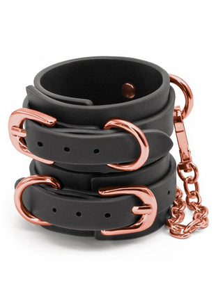 Bondage Couture Wrist Cuffs - Black