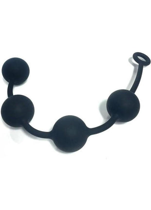 Boneyard Ass Ballz Silicone Anal Beads - Black - Large