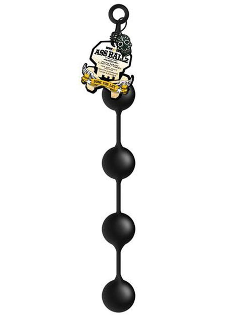 Boneyard Silicone Ass Ballz Anal Beads - Extra - Black - Large