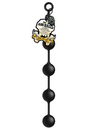 Boneyard Silicone Ass Ballz Anal Beads - Black - Large