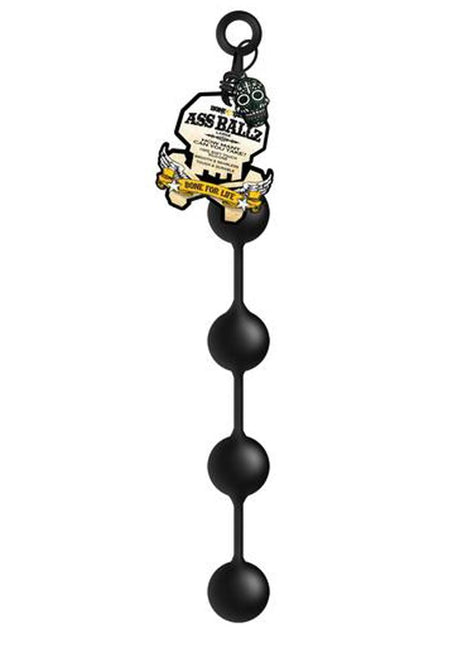 Boneyard Silicone Ass Ballz Anal Beads - Black - Large