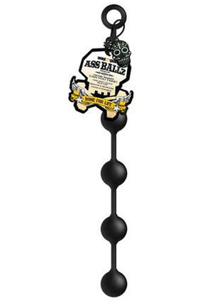 Boneyard Silicone Ass Ballz Anal Beads - Black - Medium