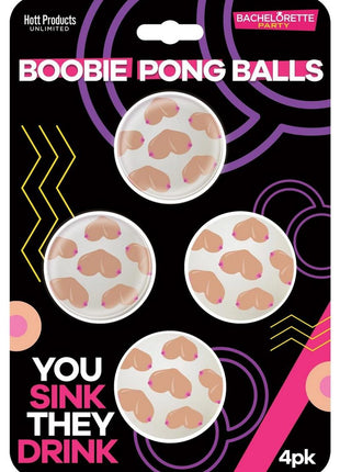 Boobie Beer Pong Balls - 4 Per Pack