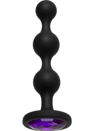 Booty Bling Jeweled Silicone Anal Beads