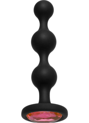 Booty Bling Jeweled Silicone Anal Beads