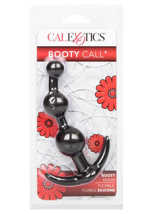 Booty Call Booty Beads Silicone Anal Beads - Black