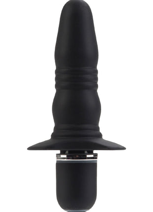 Booty Call Booty Buzz Silicone Vibrating Butt Plug - Black
