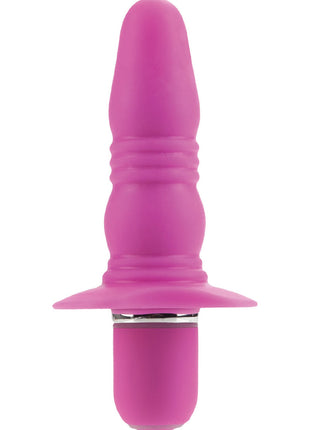 Booty Call Booty Buzz Silicone Vibrating Butt Plug - Pink