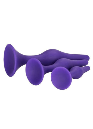 Booty Call Booty Trainer Starter Kit Silicone Anal Plugs 3 Assorted Sizes
