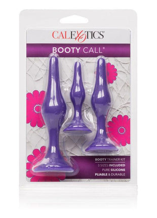 Booty Call Booty Trainer Starter Kit Silicone Anal Plugs 3 Assorted Sizes - Purple