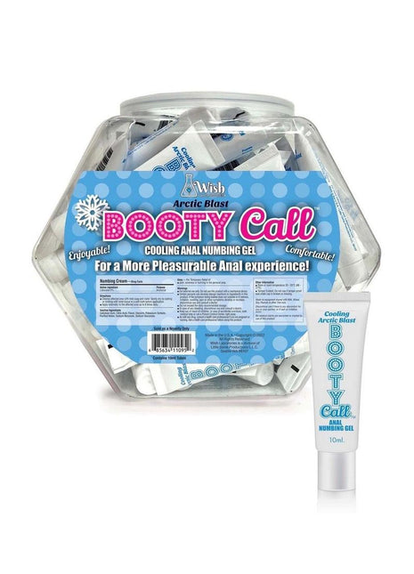 Booty Call Cooling Anal Numbing Gel - 10ml - 66 Per Bowl