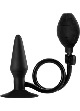 Booty Call Silicone Booty Pumper Butt Plug - Black - Small