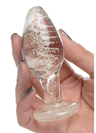 Booty Sparks Glow In The Dark Glass Anal Plug