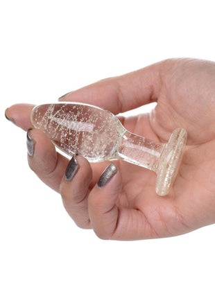 Booty Sparks Glow In The Dark Glass Anal Plug