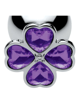 Booty Sparks Violet Flower Gem Anal Plug