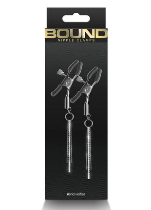 Bound Nipple Clamps D3 - Gray/Grey/Gun Metal/Metal