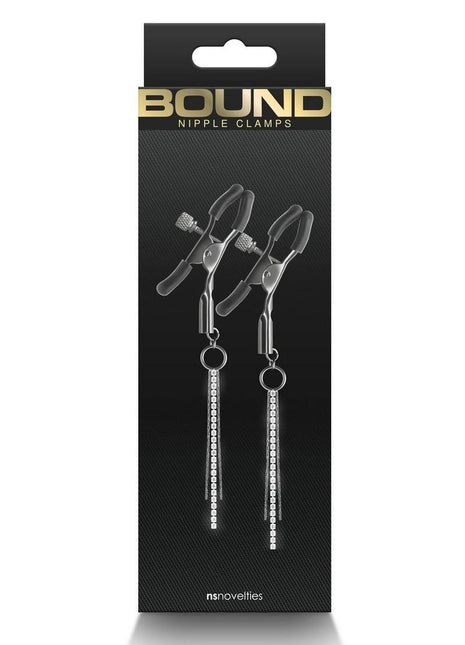 Bound Nipple Clamps D3 - Gray/Grey/Gun Metal/Metal