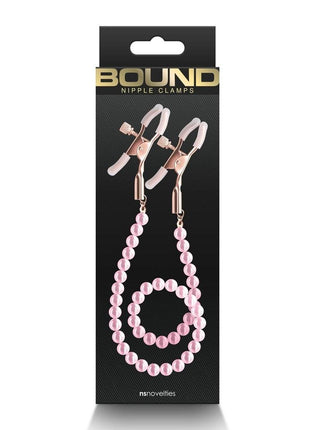 Bound Nipple Clamps Dc1 - Metal/Pink/Rose Gold