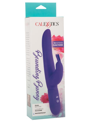 Bounding Bunny Dual Motor Silicone Vibrator Waterproof - Purple
