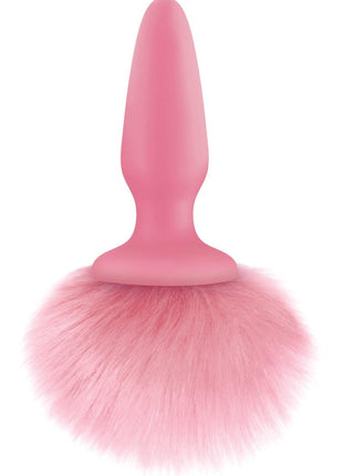 Bunny Tails Silicone Butt Plug - Pink