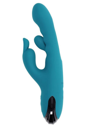Bunny Tapper Rechargeable Silicone Tapping Rabbit Vibrator - Blue