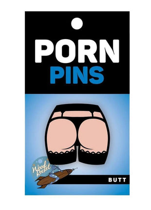Butt Enamel Pin - Black/Vanilla