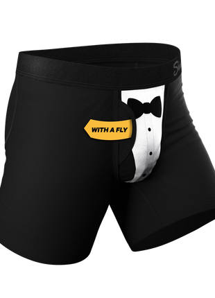 Black Tuxedo Boxer Briefs