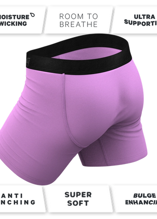 The Double Entendre -Eggplant Ball Hammock Underwear