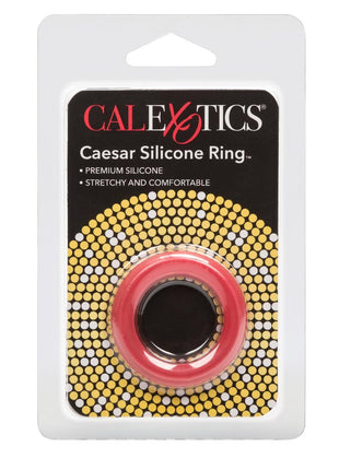Caesar Silicone Cock Ring - Red