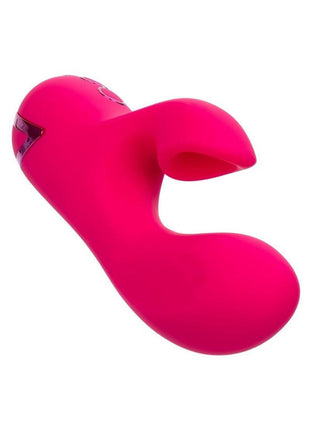 California Dreaming Summer Lovin' Venice Beach Babe Rechargeable Silicone Dual Stimulating Vibrator - Pink
