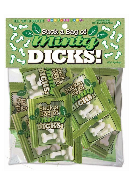 Candyprints Suck A Bag Of Minty Dicks - 25 Packs/Per Bag