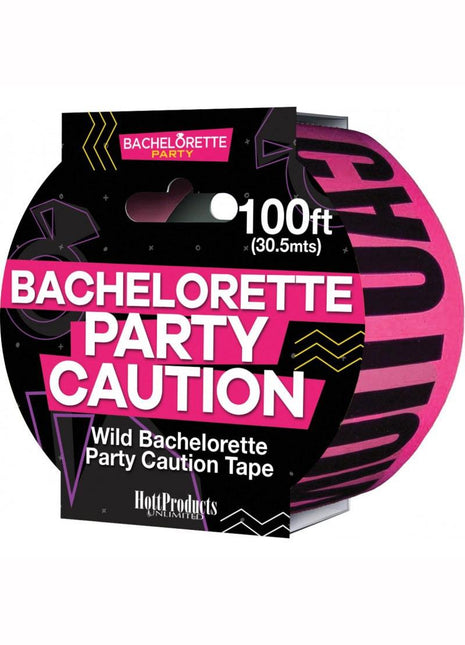 Caution Bachelorette Party Tape - Black/Pink - 100ft