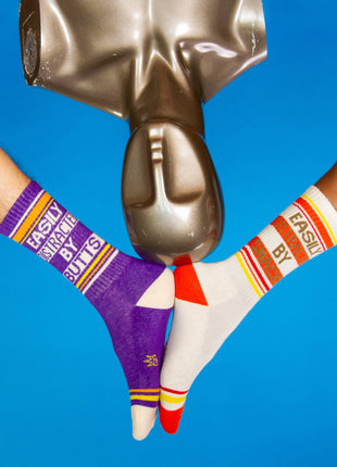 Easily Distracted By Snacks Gym Crew Socks