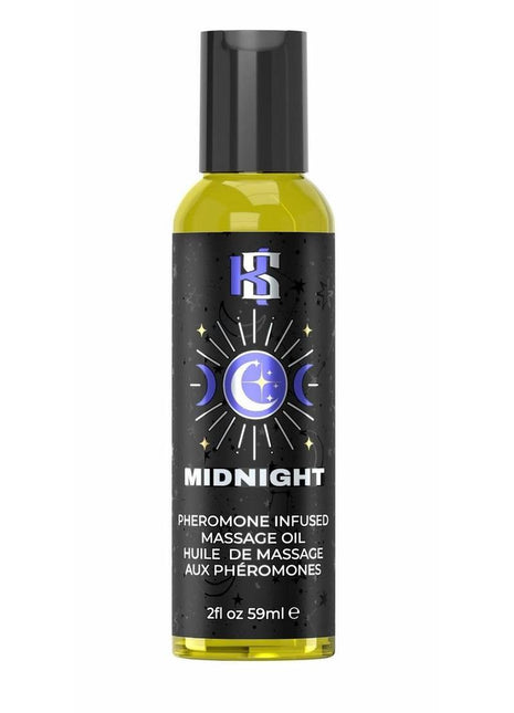 Celestial Collection Pheromone Massage Oil - Midnight - 2oz