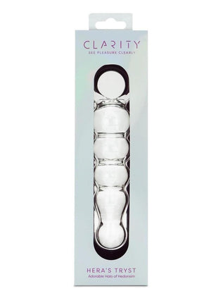 Clarity Hera's Tryst Glass Dildo - Clear - 4.9in