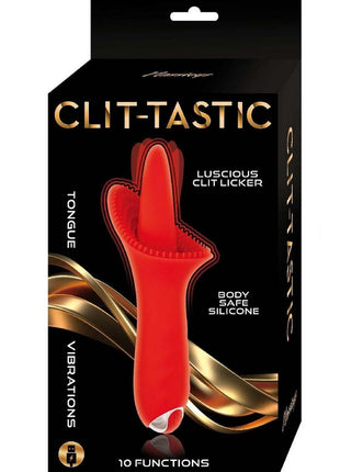 Clit-Tastic Luscious Clit Licker Rechargeable Silicone Clitoral Vibrator - Red
