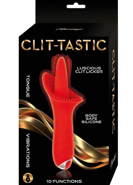 Clit-Tastic Luscious Clit Licker Rechargeable Silicone Clitoral Vibrator - Red