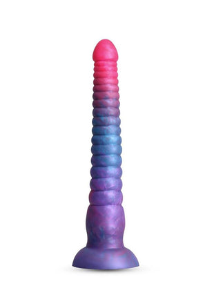 Colours Stacked Silicone Dildo - Blue/Pink - 9in
