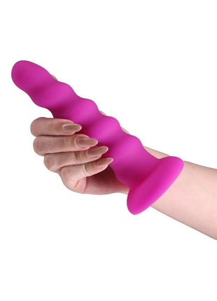 Colours Twist Silicone Dildo with Suction Cup