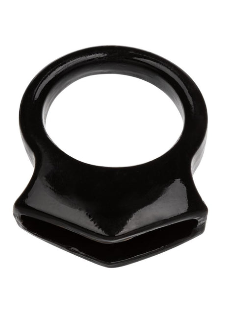 Colt Snug Grip Dual Support Cock Ring Scrotum Support - Black