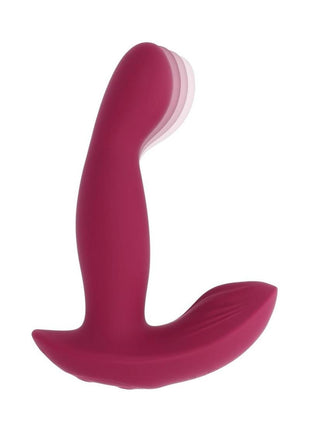 Come On Over Rechargeable Silicone Dual Vibrator with Remote Control - Red