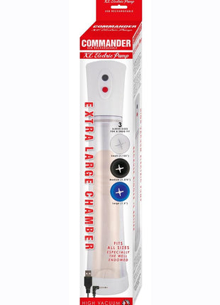 Commander Extra Large Electric Rechargeable Pump - White/Yellow - XLarge