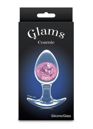 Cosmic Glams Silicone Anal Plug - Pink - Medium