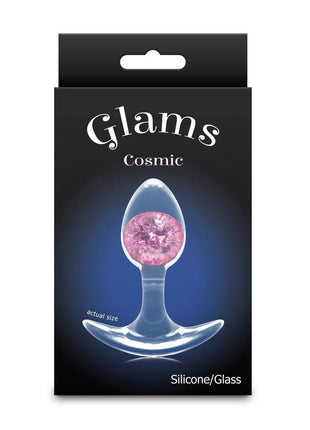 Cosmic Glams Silicone Anal Plug - Pink - Small